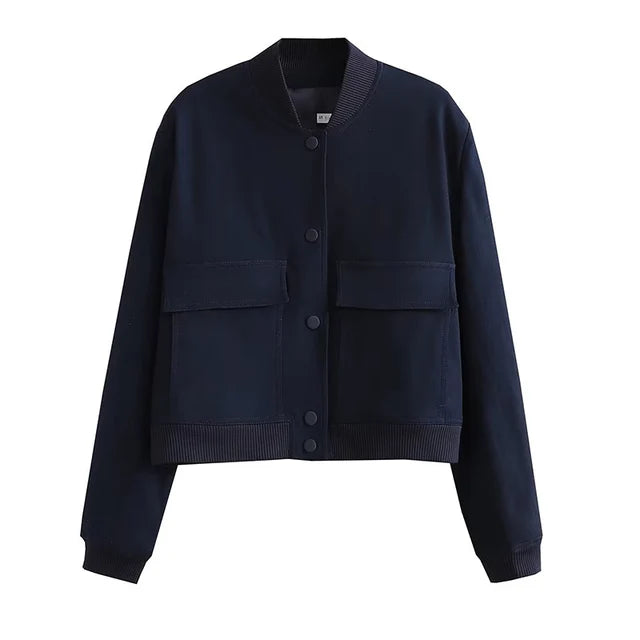 Ellen | Women's Cropped Bomber Jacket