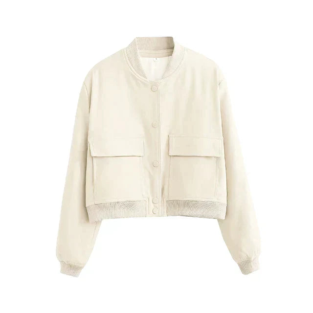 Ellen | Women's Cropped Bomber Jacket