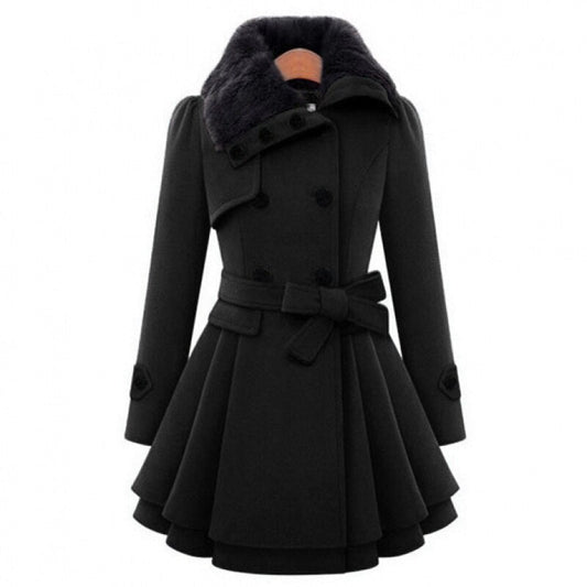 Christa® | Stylish jacket with faux fur collar