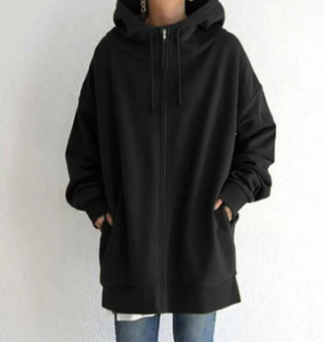 Antonella | women's hoodie with travel cover for autumn/winter