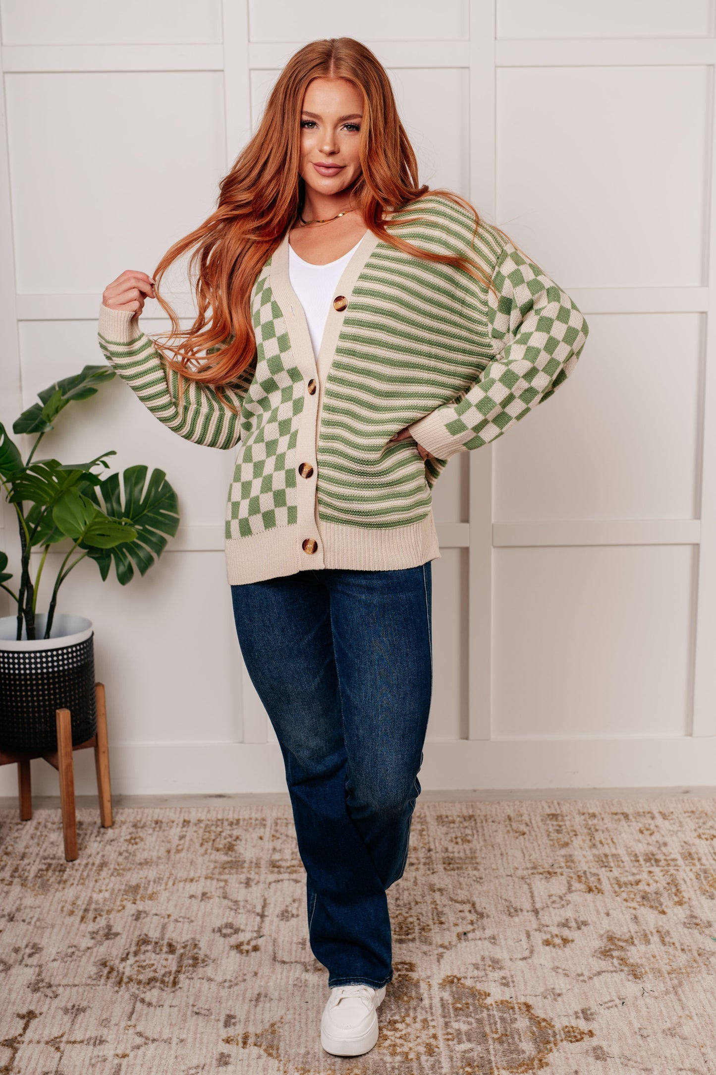 Diana® | Button-down sweater knit cardigan