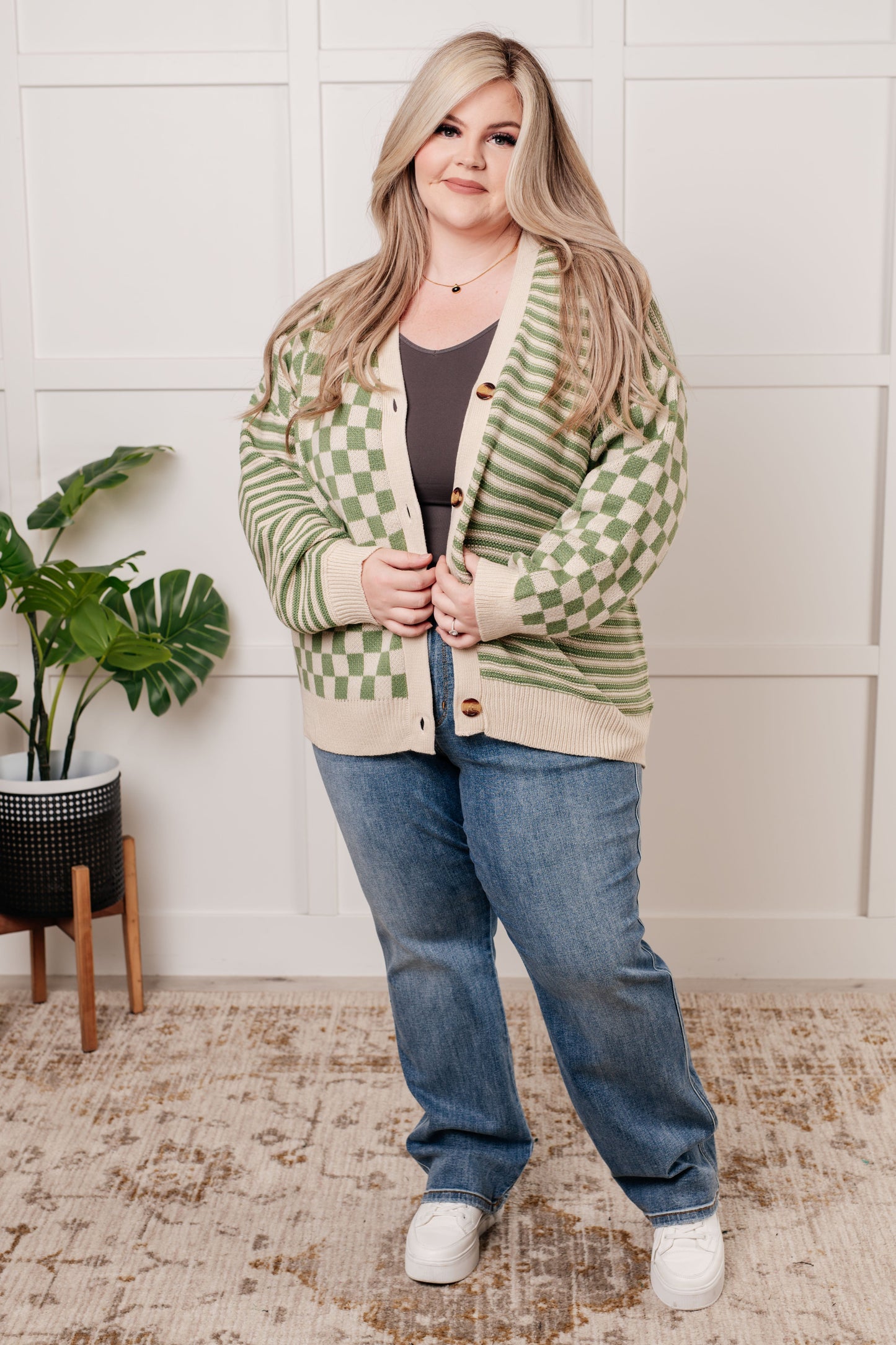 Diana® | Button-down sweater knit cardigan