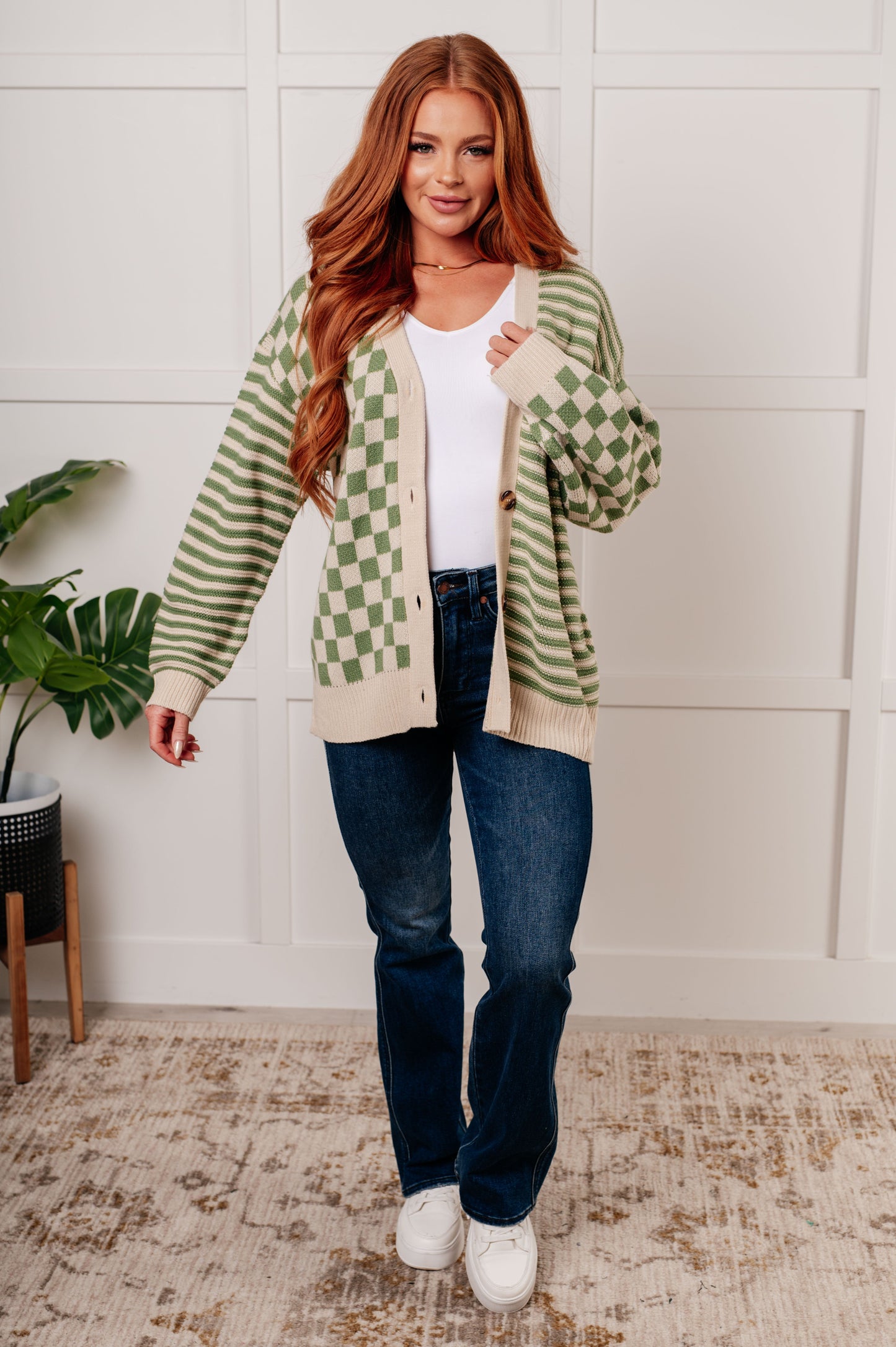 Diana® | Button-down sweater knit cardigan