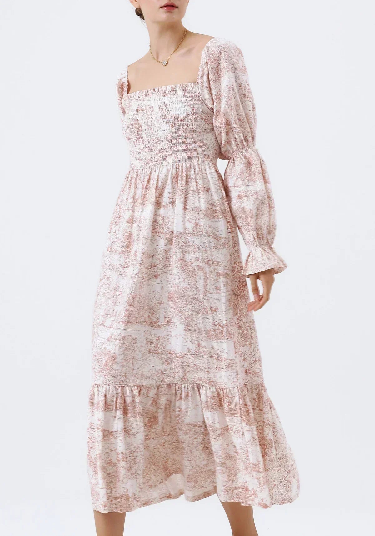 Brianna® | Chiffon dress with bell sleeves