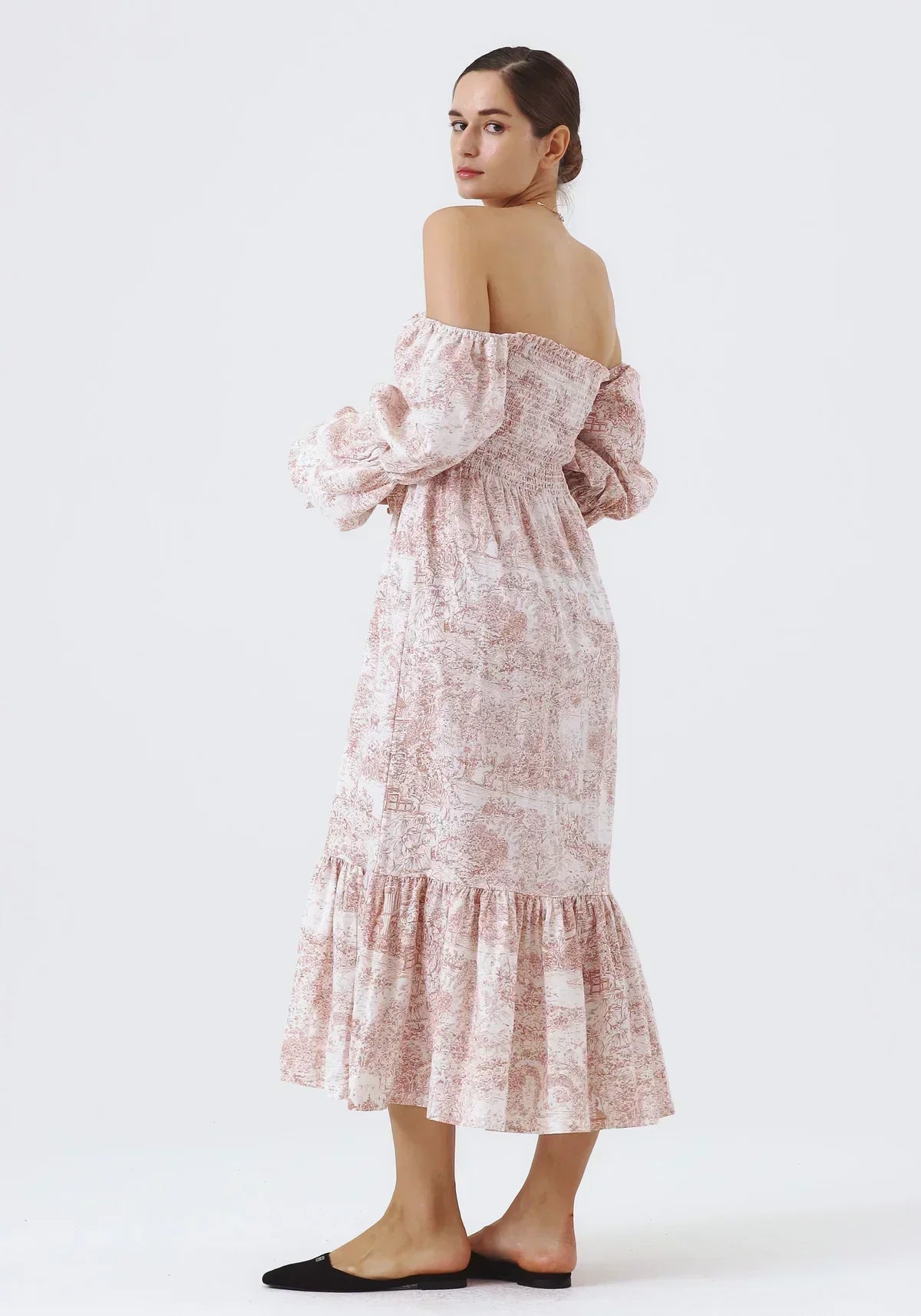 Brianna® | Chiffon dress with bell sleeves