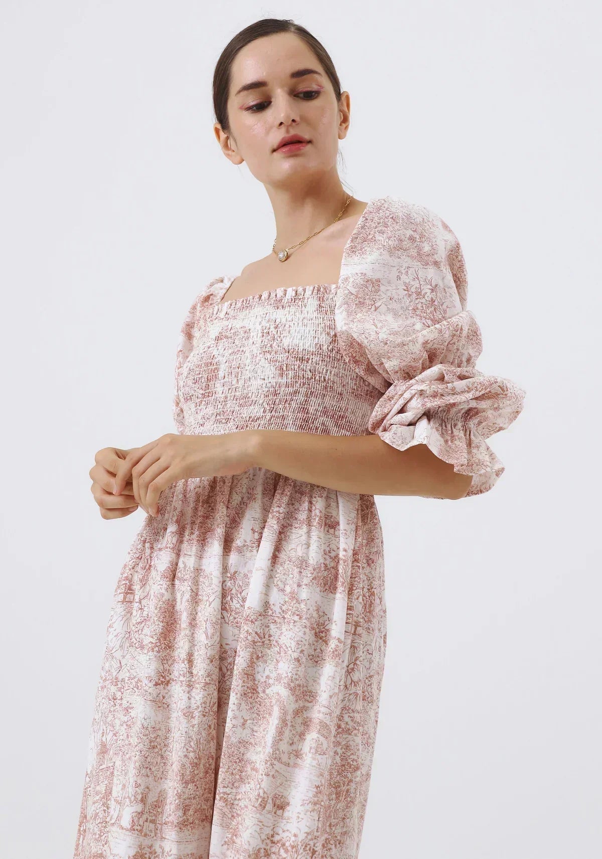 Brianna® | Chiffon dress with bell sleeves