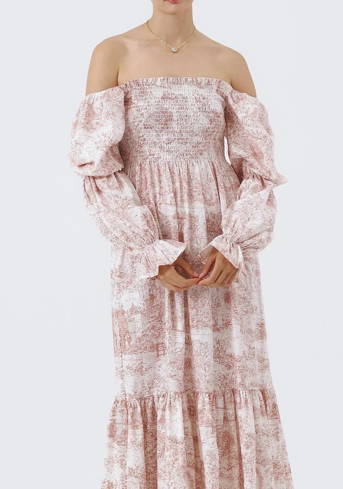 Brianna® | Chiffon dress with bell sleeves