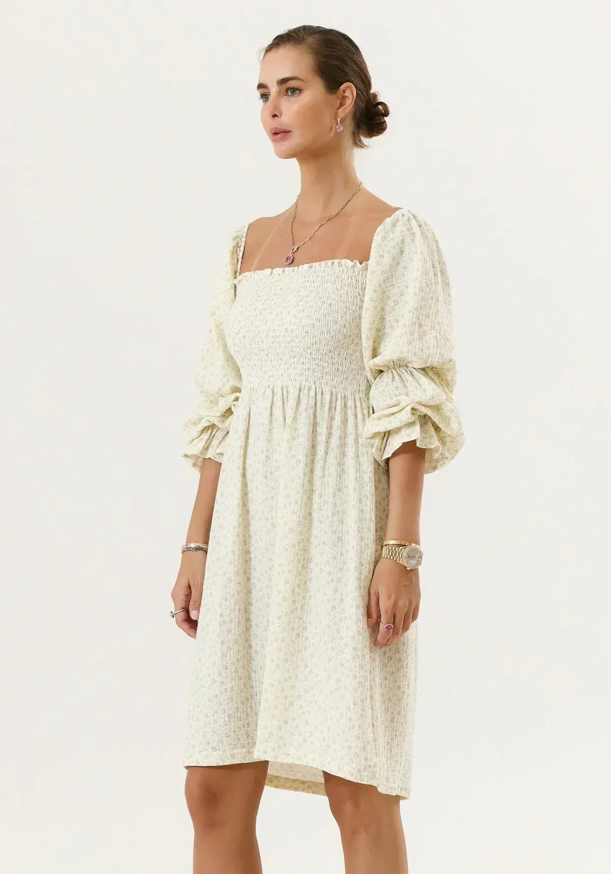 Brianna® | Chiffon dress with bell sleeves