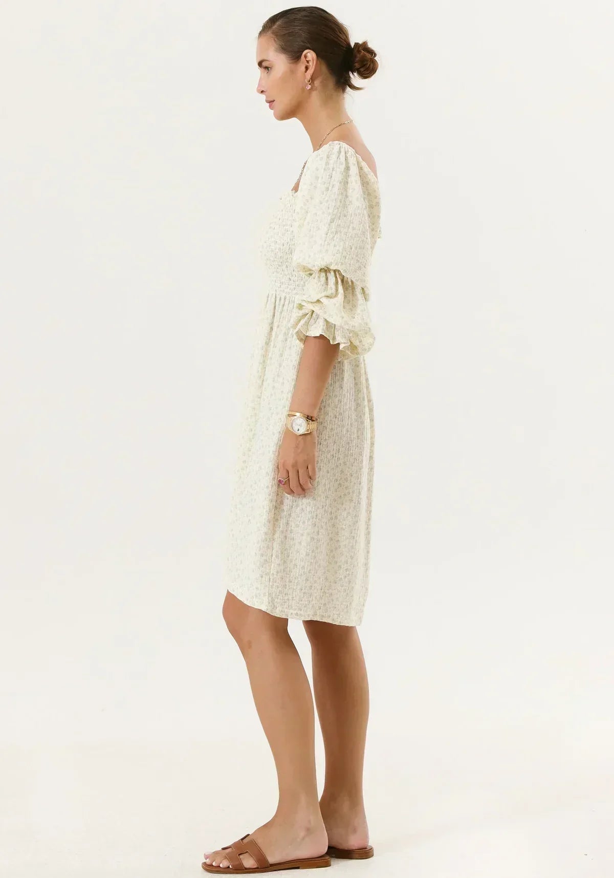 Brianna® | Chiffon dress with bell sleeves