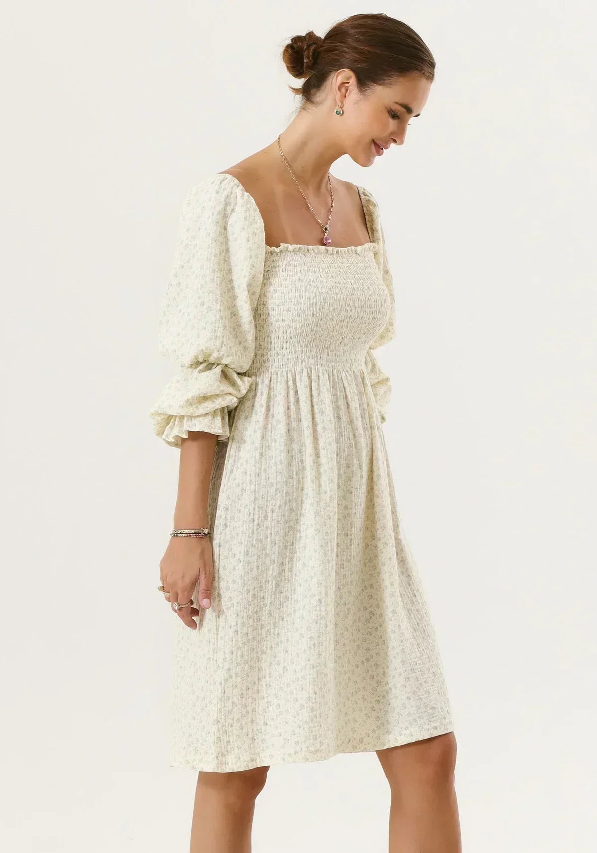 Brianna® | Chiffon dress with bell sleeves