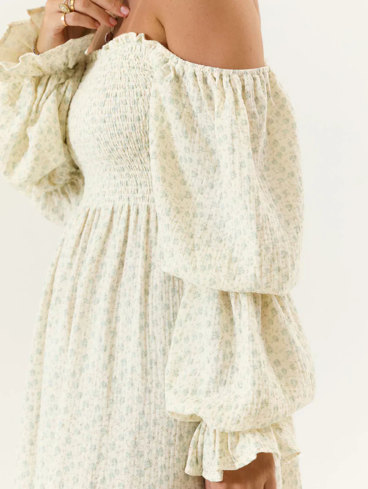 Brianna® | Chiffon dress with bell sleeves