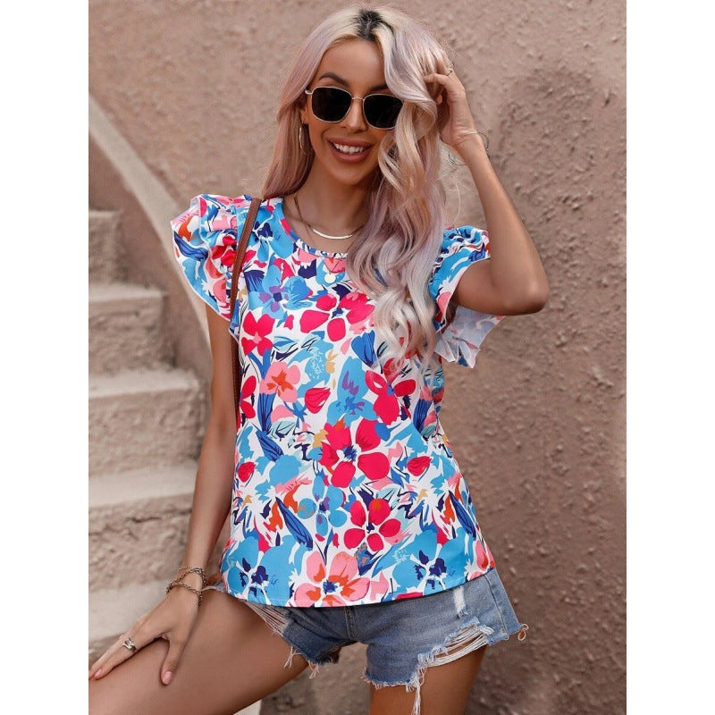 Debora® | Women'S Floral Puff Sleeve Top