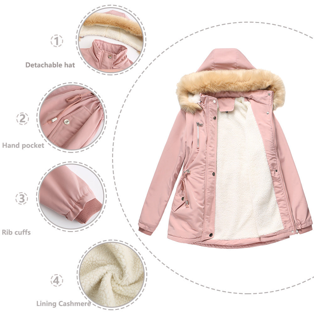 Azucena® | Thick, quilted women's coat made of lamb's wool