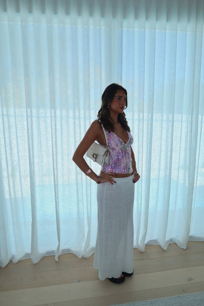 Winnie | Eye-catching Sequin Halter Tank Top