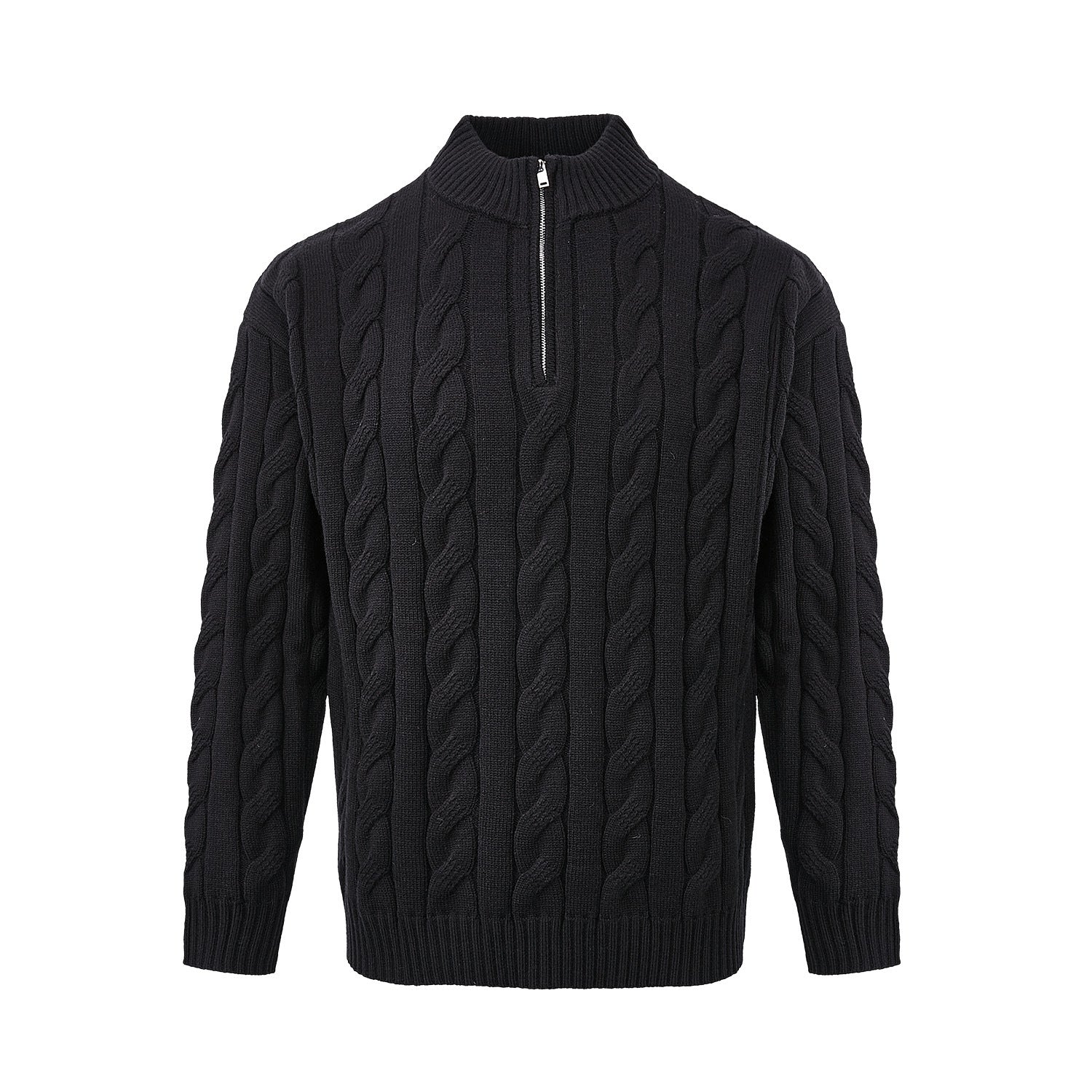 Andy | Men's Quarter-Zip Cable Knit Sweater