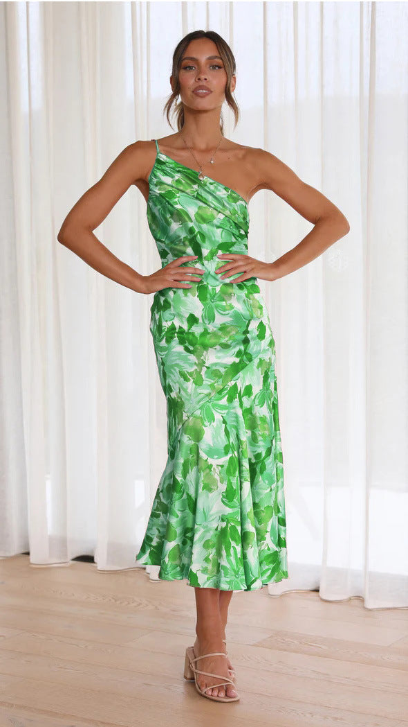 Bella® | floral one-shoulder dress