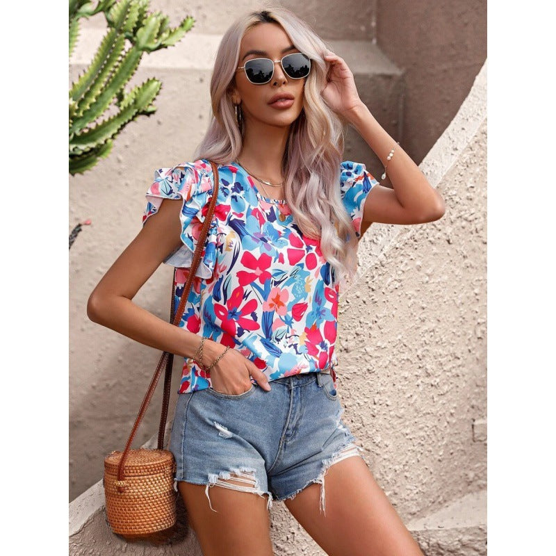 Debora® | Women'S Floral Puff Sleeve Top