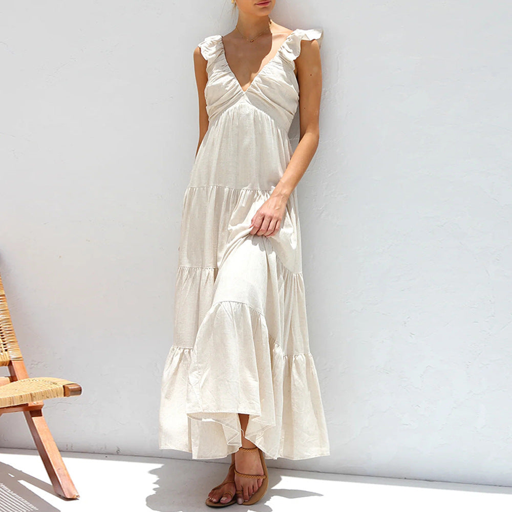 Andrea® | Long summer dress with ruffles