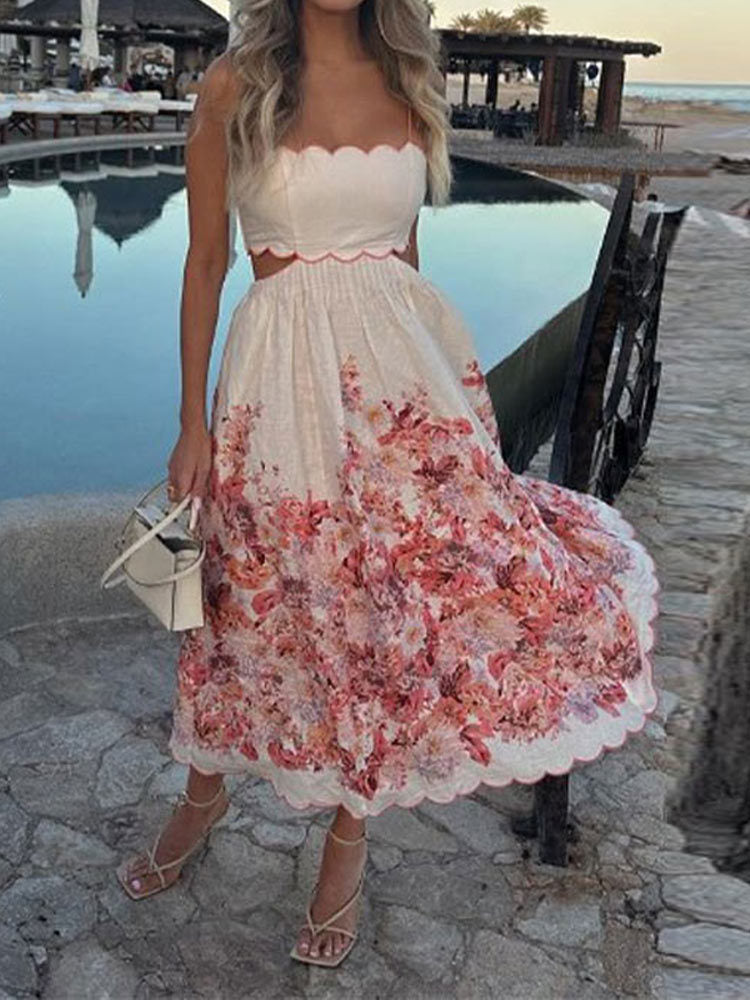 Carmen® | Floral, elegant Isabella dress with halterneck