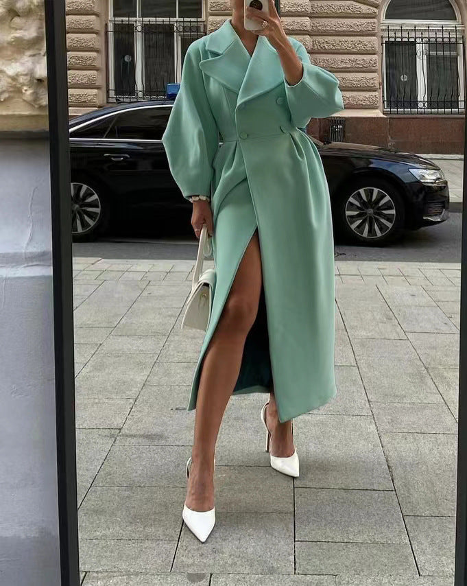 Phyllis | Women's Double Breasted Maxi Coat