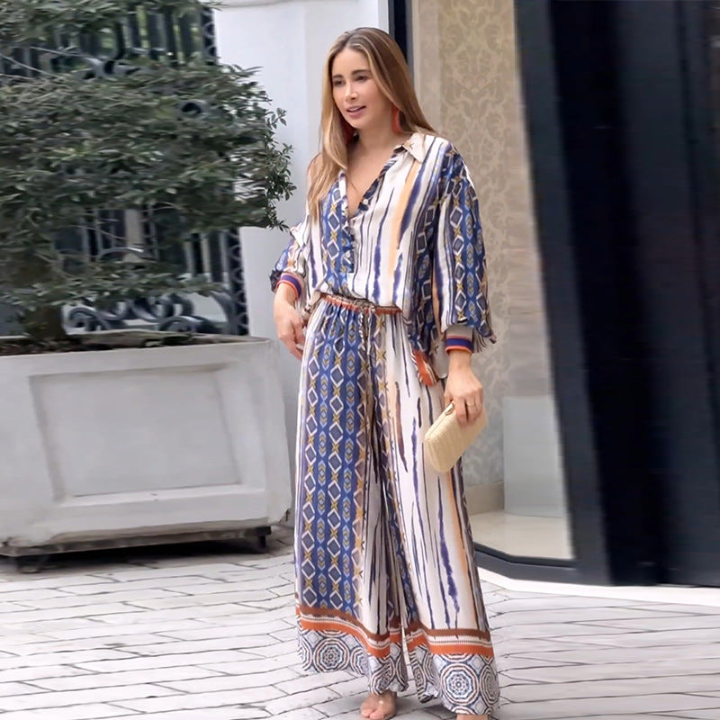 Bianca® | Bohemian blouse and pants set