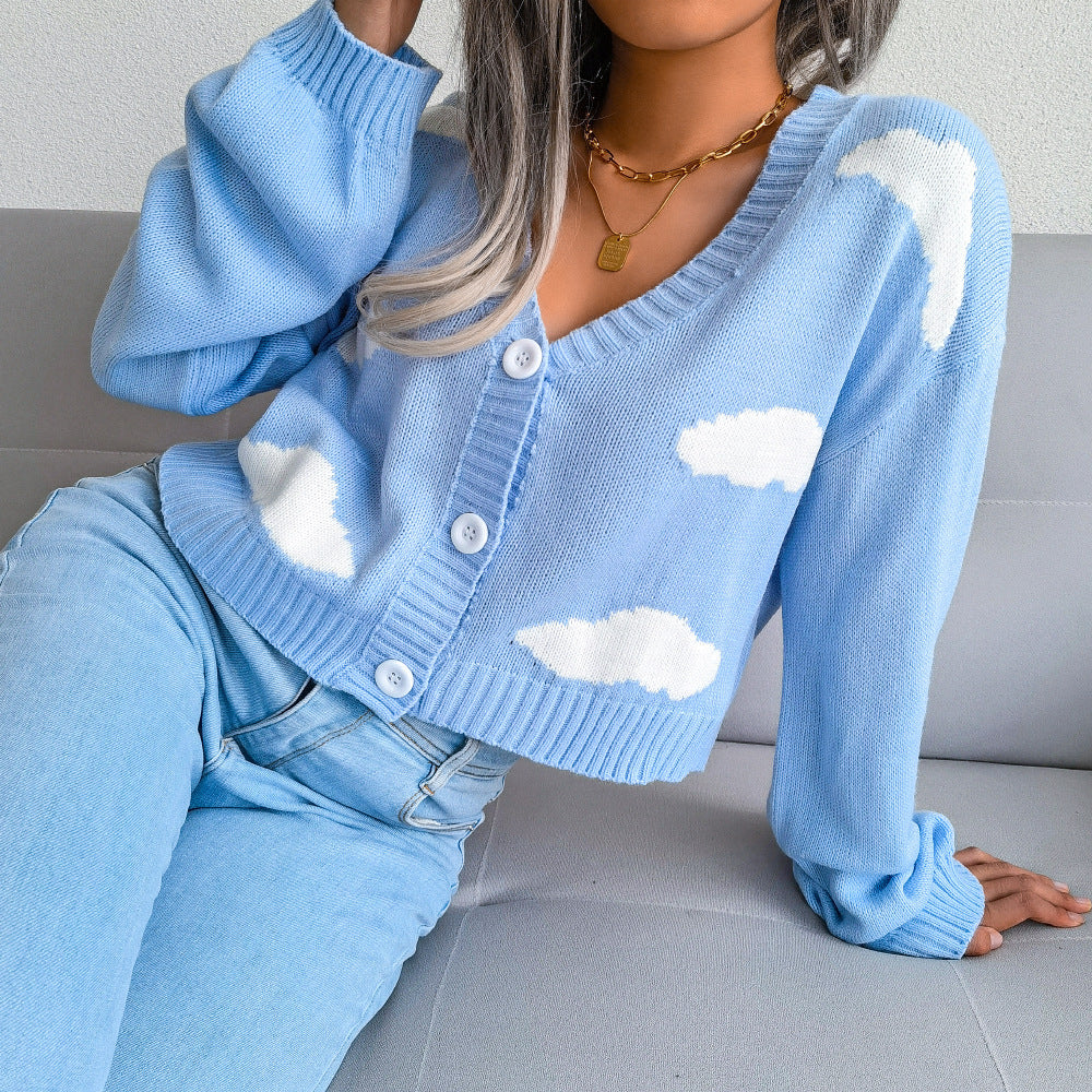 Dalia® | Pullover with a spooky cloud print