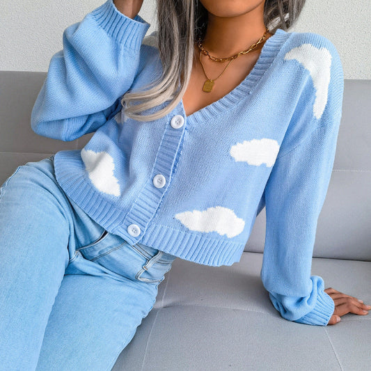 Dalia® | Pullover with a spooky cloud print