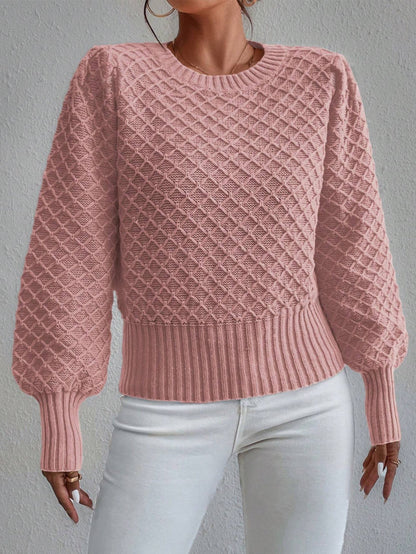 Cindy | Women's Textured Crewneck Sweater