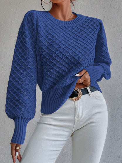 Cindy | Women's Textured Crewneck Sweater