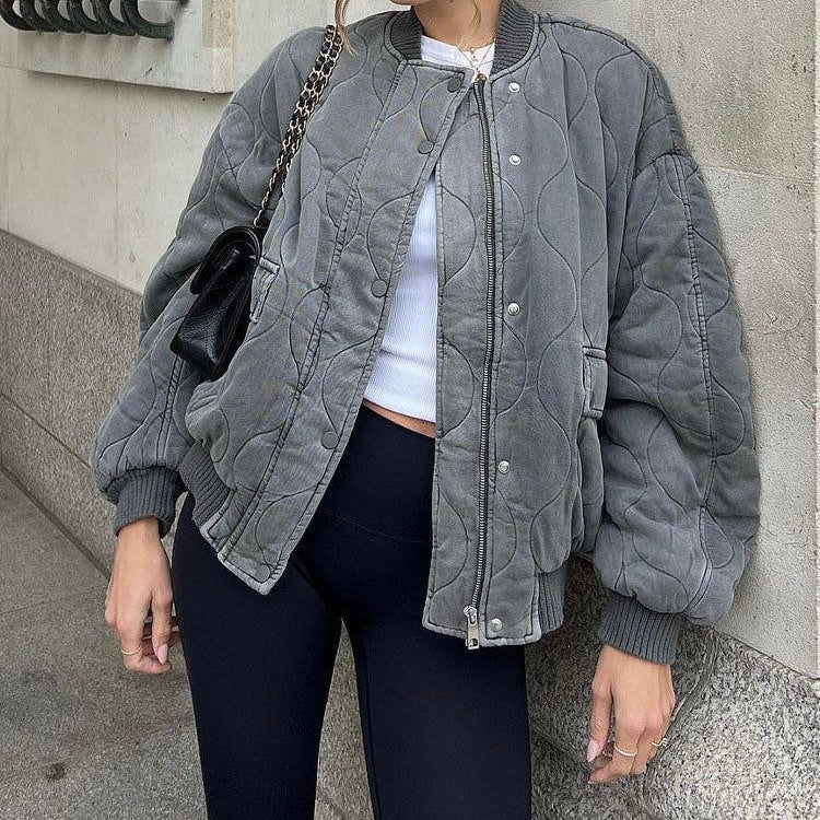 Mackenzie | Women's Quilted Bomber Jacket