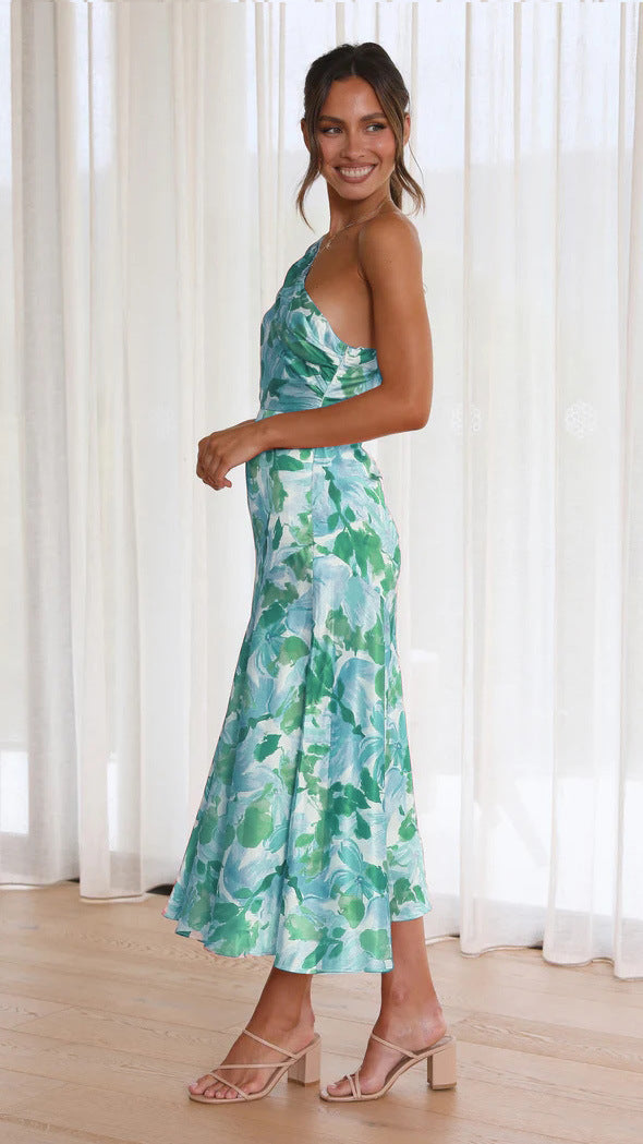 Bella® | floral one-shoulder dress