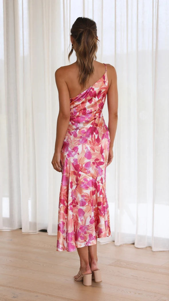 Bella® | floral one-shoulder dress