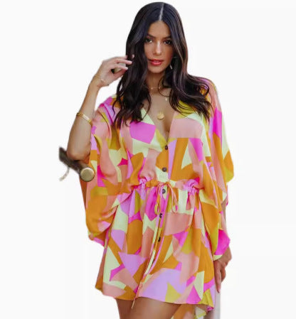 Brenda® | Women'S Floral Print Button-Up Dress