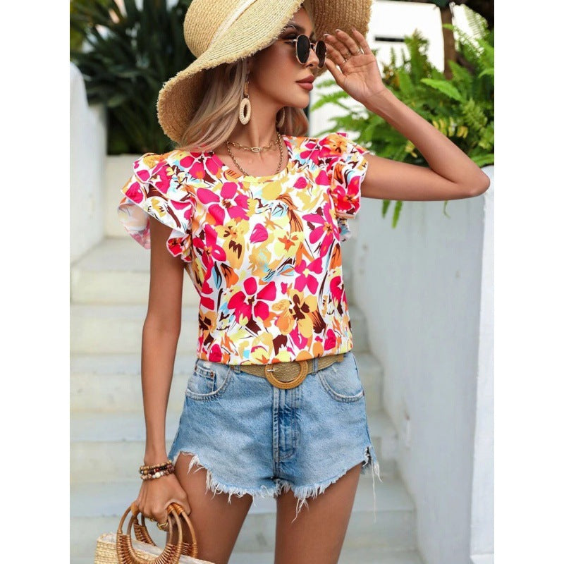Debora® | Women'S Floral Puff Sleeve Top
