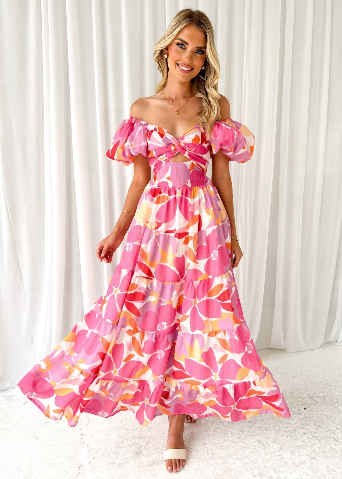 Brenda® | Valentina dress with puff sleeves