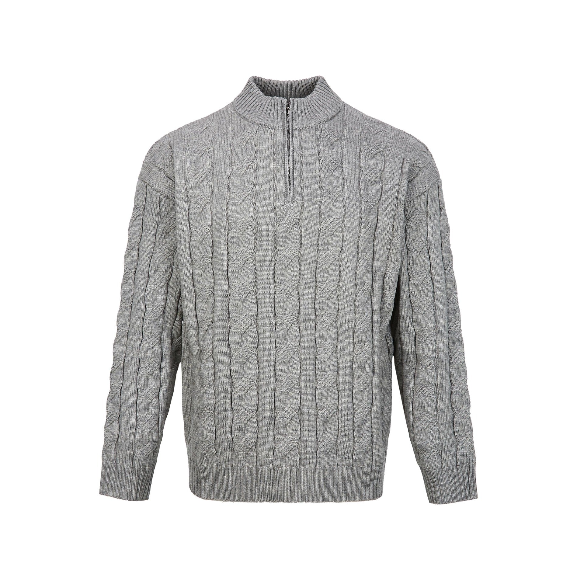 Andy | Men's Quarter-Zip Cable Knit Sweater