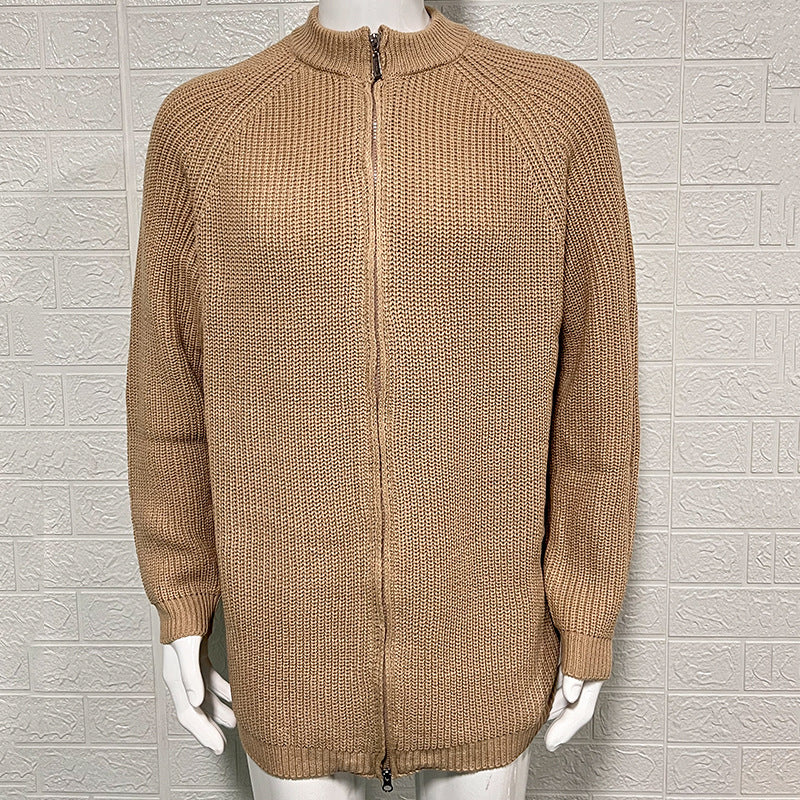 Henry | Men's Zip-Up Ribbed Knit Sweater