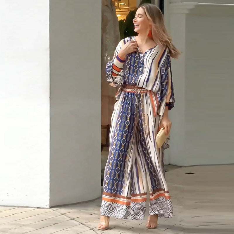 Bianca® | Bohemian blouse and pants set