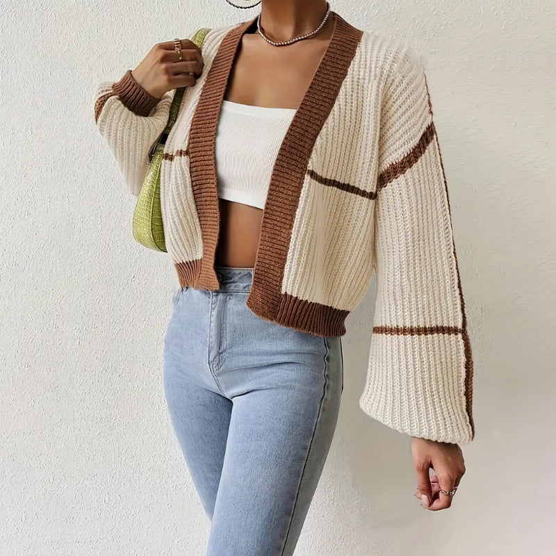 Linda | Women's Cropped Knit Cardigan
