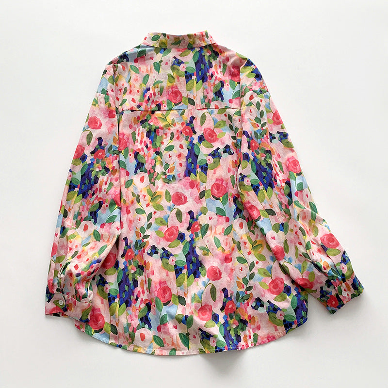 Belén® | Women'S Blouse With Colorful Floral Print And Loose Fit