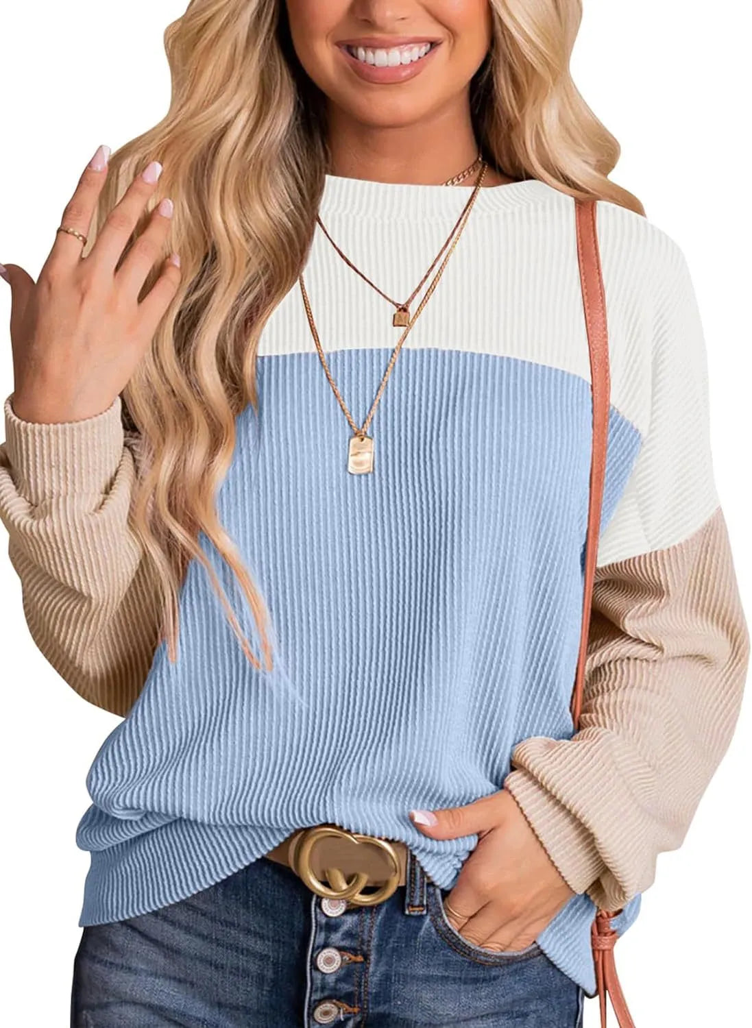 Dorotea | Casual crew neck pullover sweatshirt