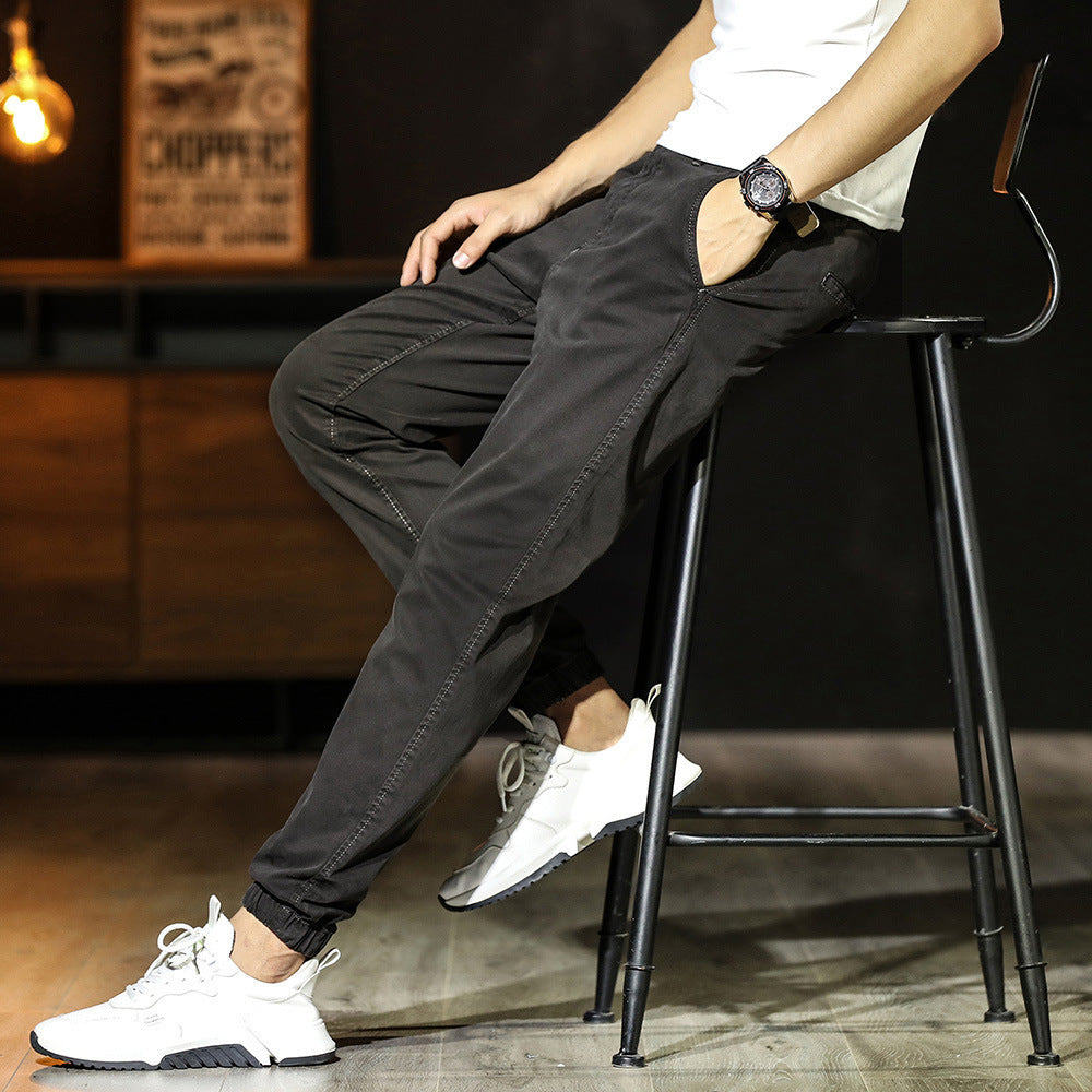 Joel | Men's Jogger Pants - Comfortable Cotton Blend, Tapered Fit