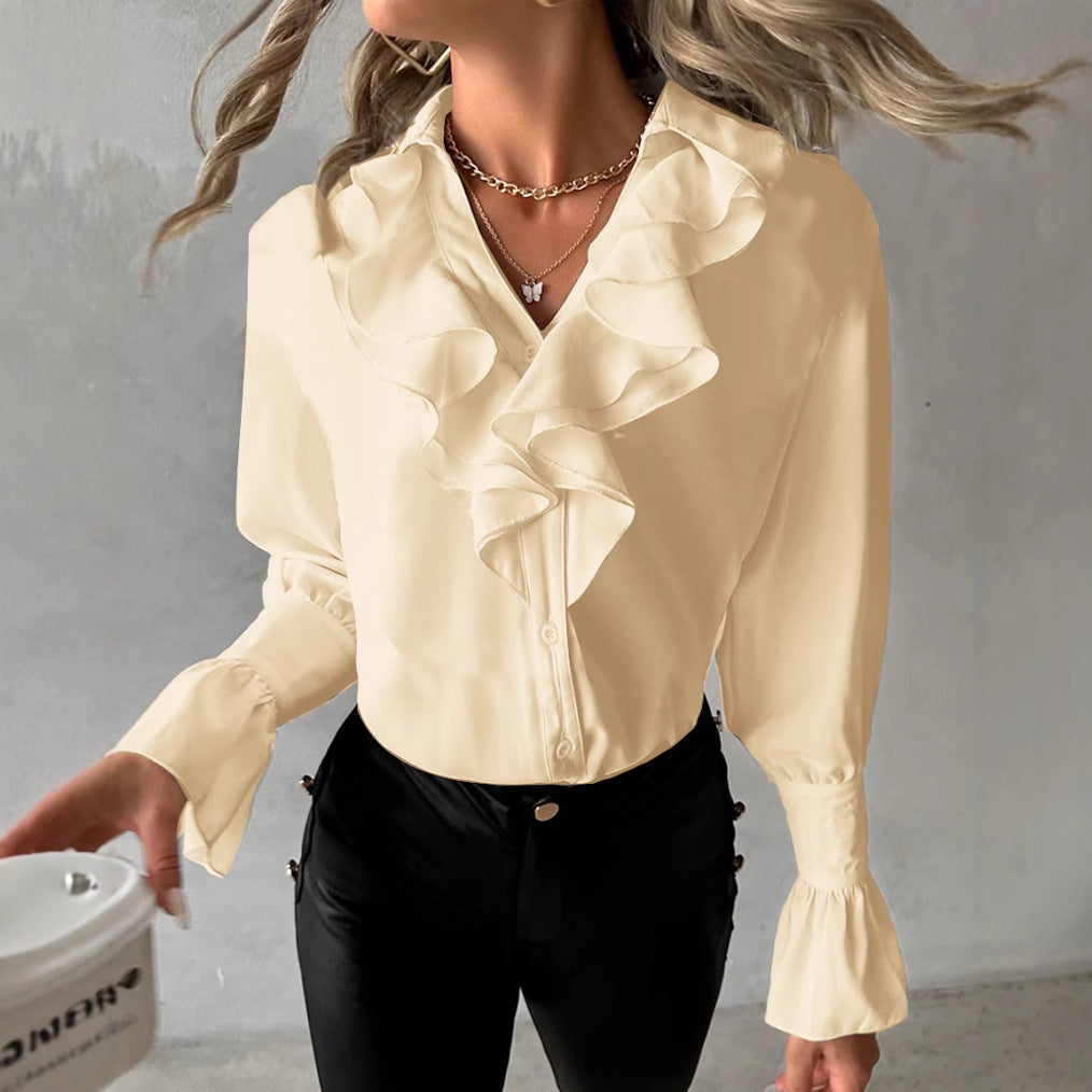 Araceli® | Women'S Blouse With Eye-Catching Ruffle Details And Elegant Cuffs