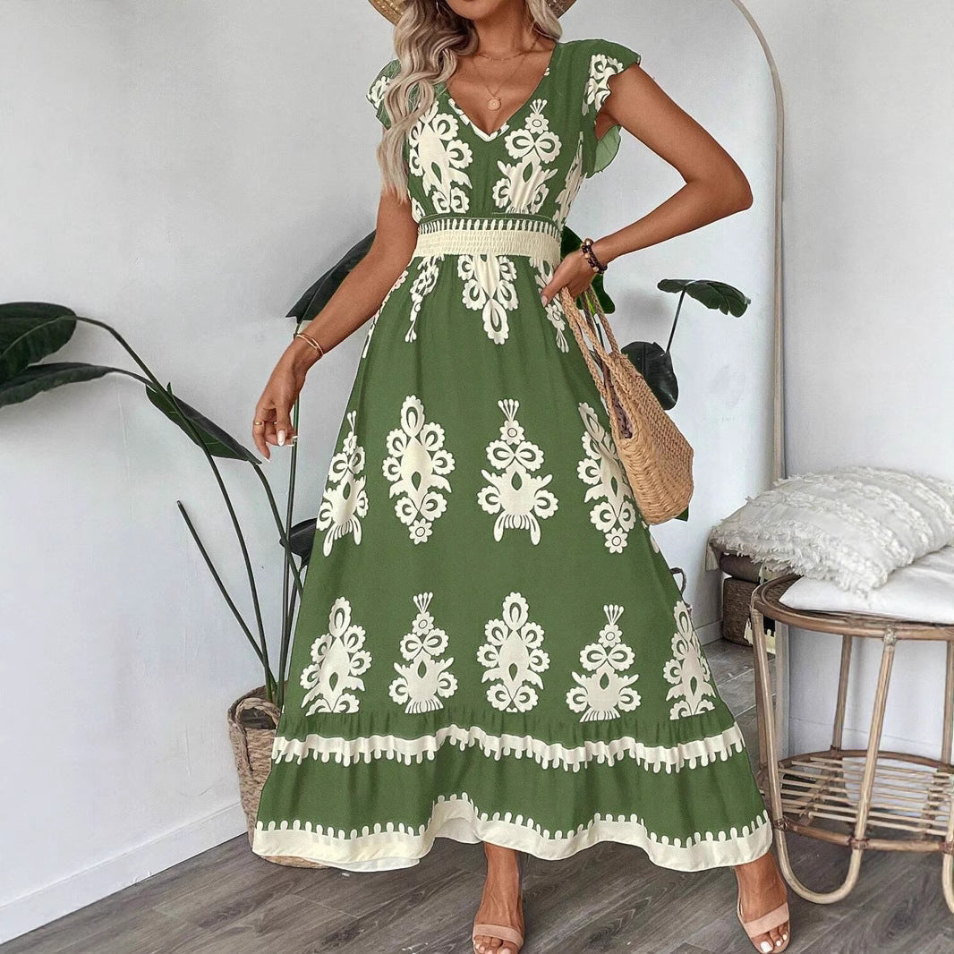 Aurora® | Women'S Embroidered V-Neck Maxi Dress