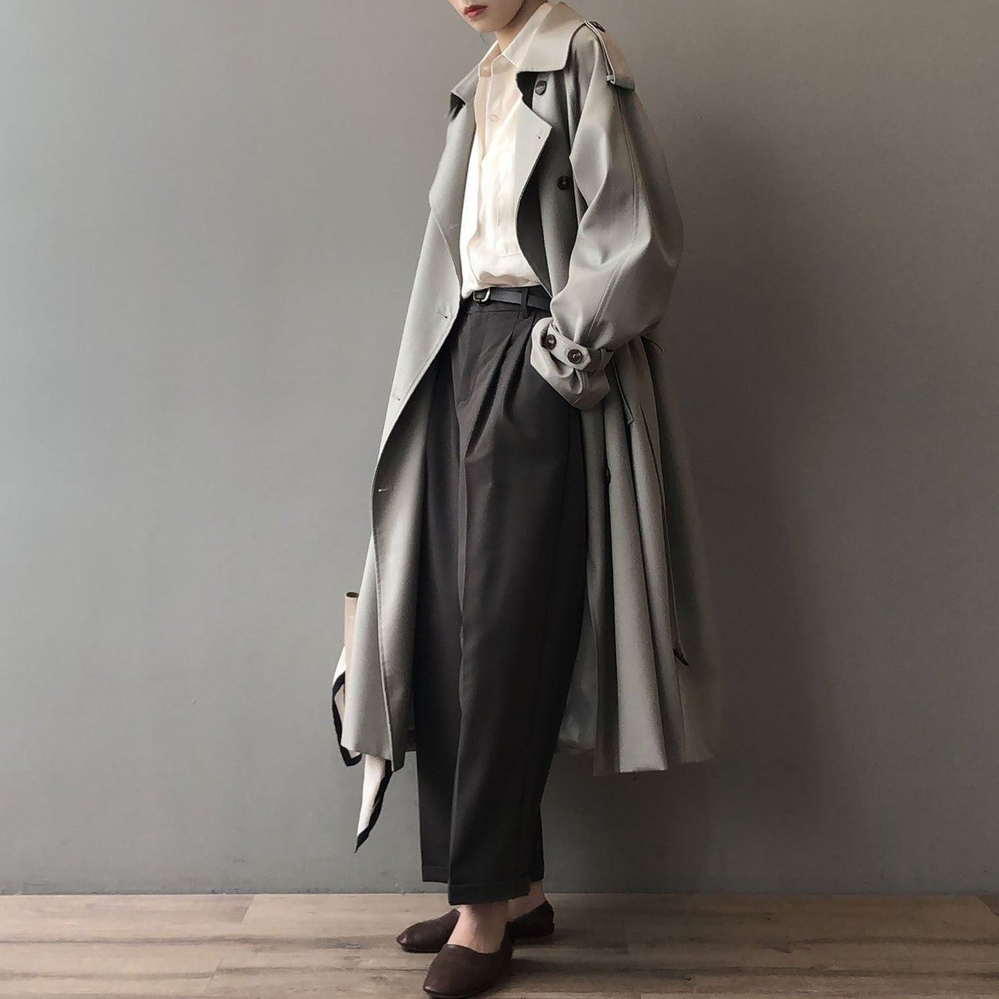 Brigitte | Double breasted trench coat for women