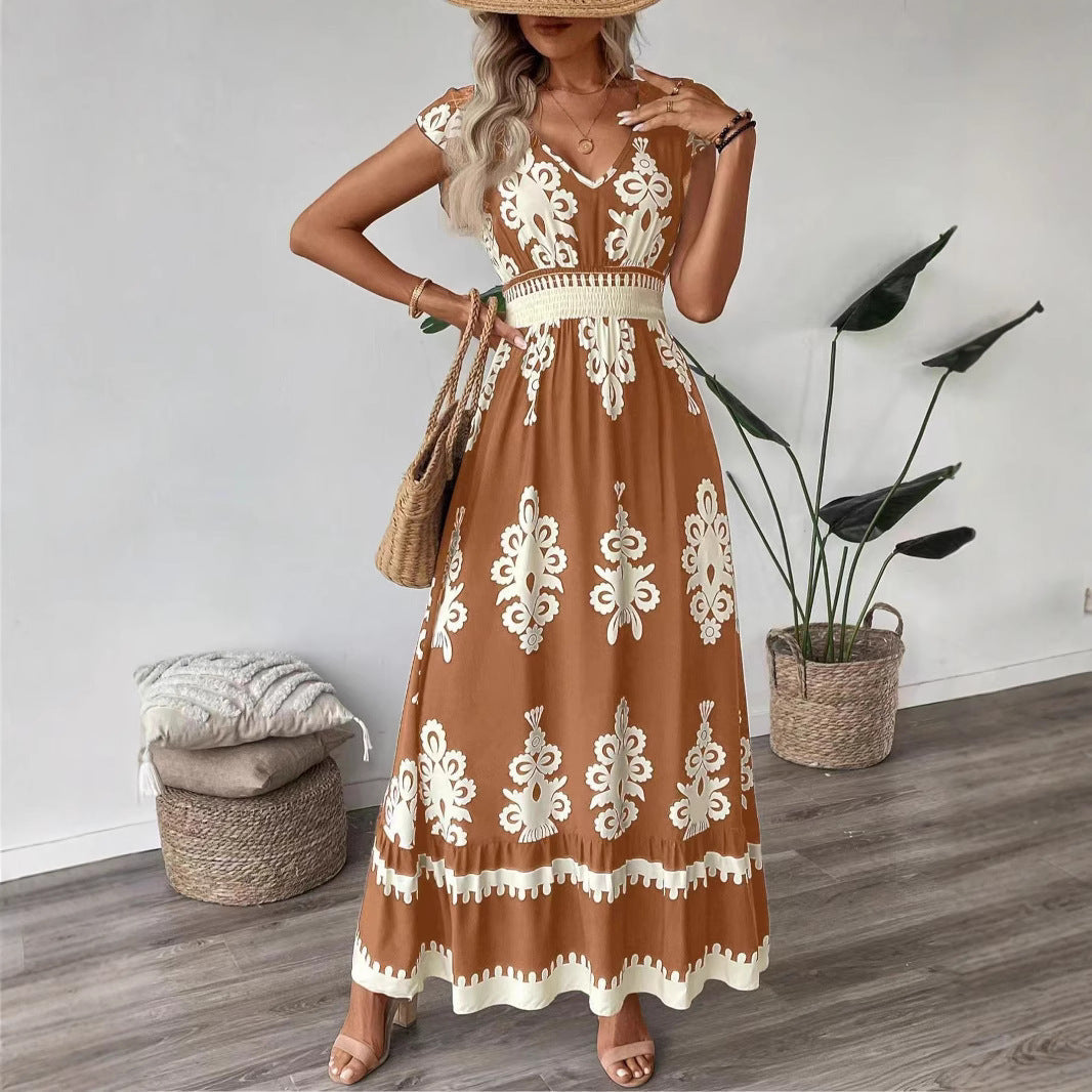 Aurora® | Women'S Embroidered V-Neck Maxi Dress