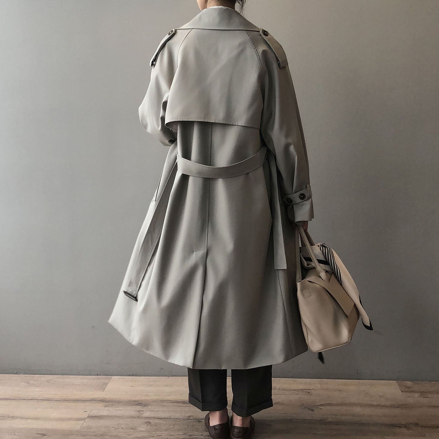 Brigitte | Double breasted trench coat for women