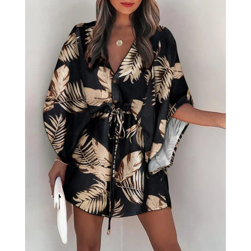 Brenda® | Women'S Floral Print Button-Up Dress