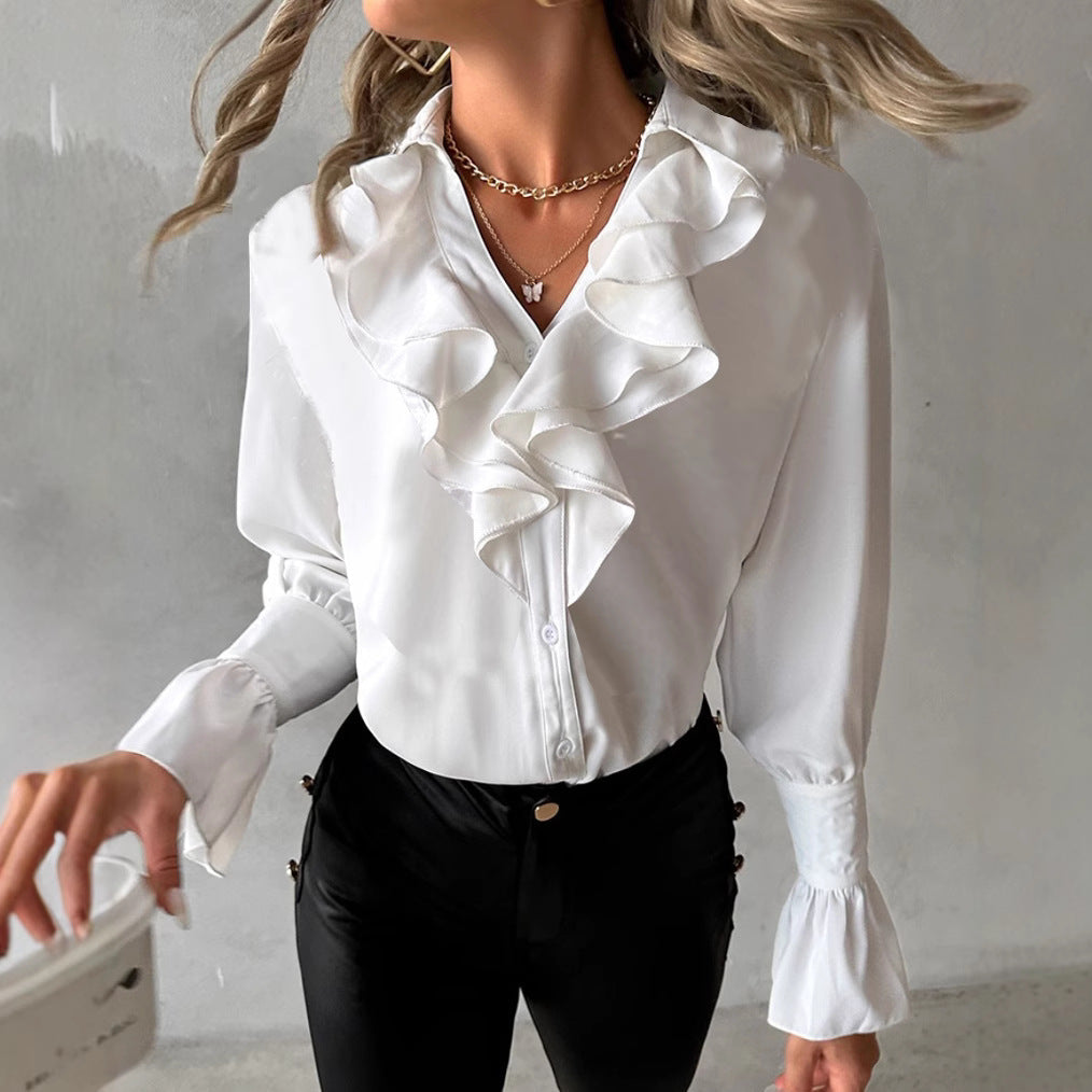 Araceli® | Women'S Blouse With Eye-Catching Ruffle Details And Elegant Cuffs