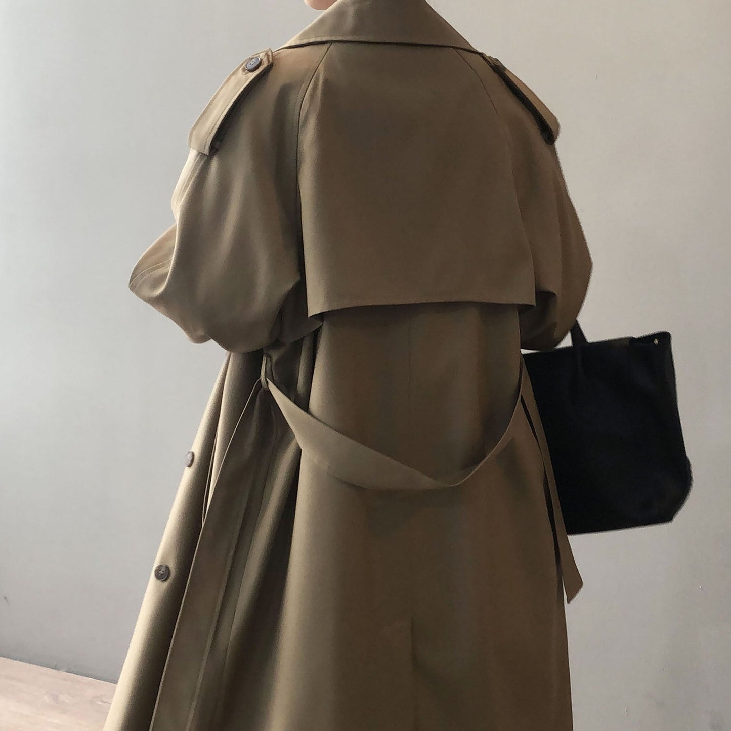 Brigitte | Double breasted trench coat for women